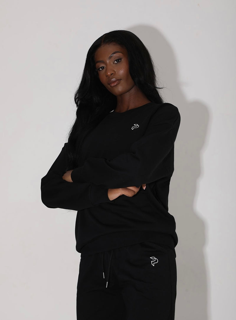 Black Oversized Sweatshirt