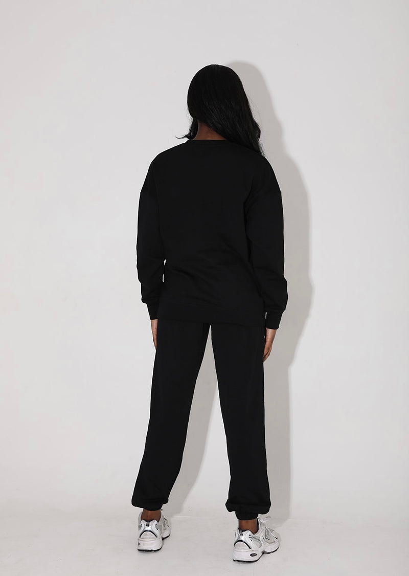 Black Oversized Sweatshirt