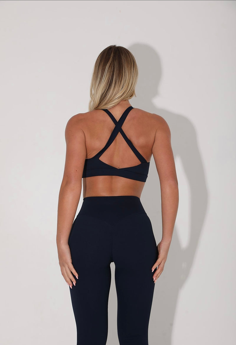 Navy Gym Sports Bra