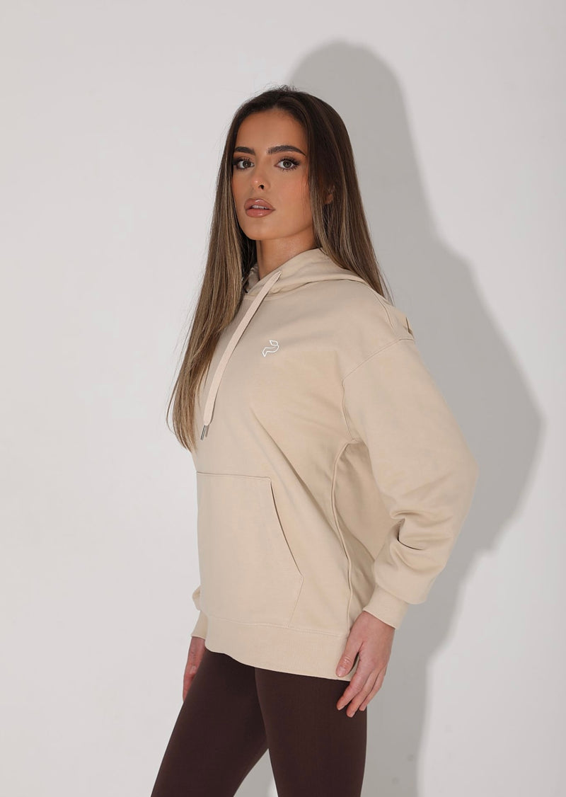 Beige Essential Hoodie