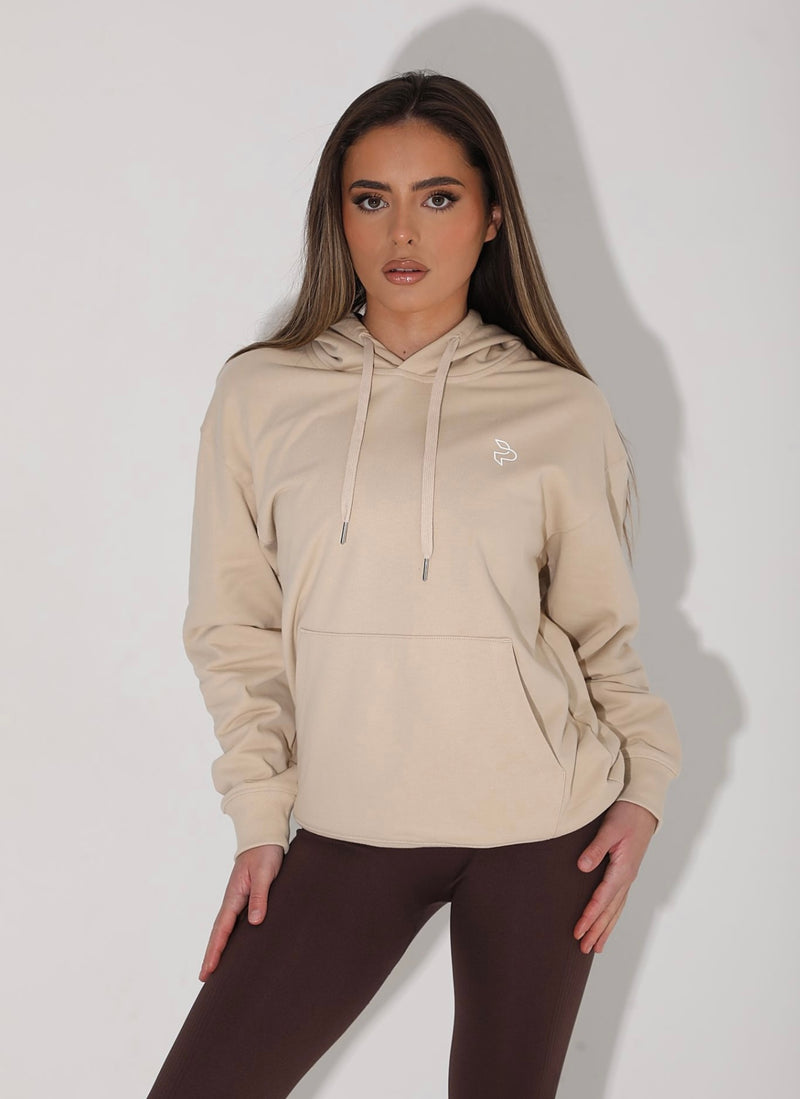 Beige Essential Hoodie