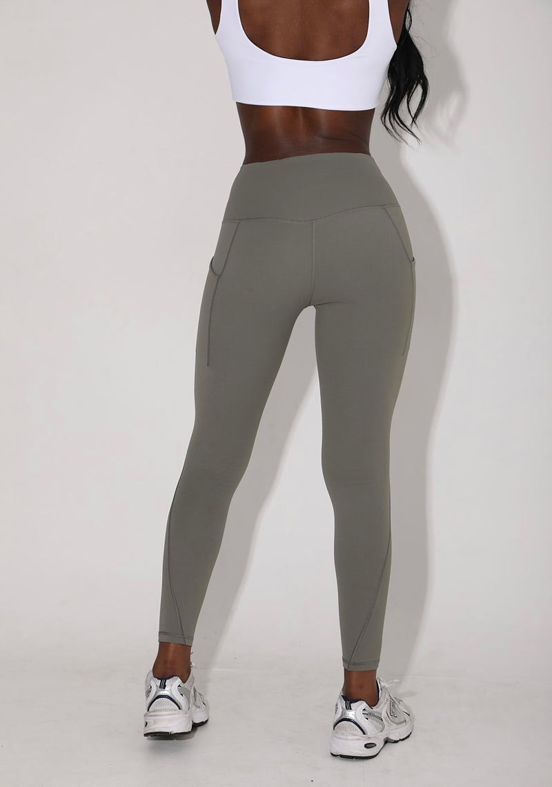 Moss Green Pocket Sports Leggings