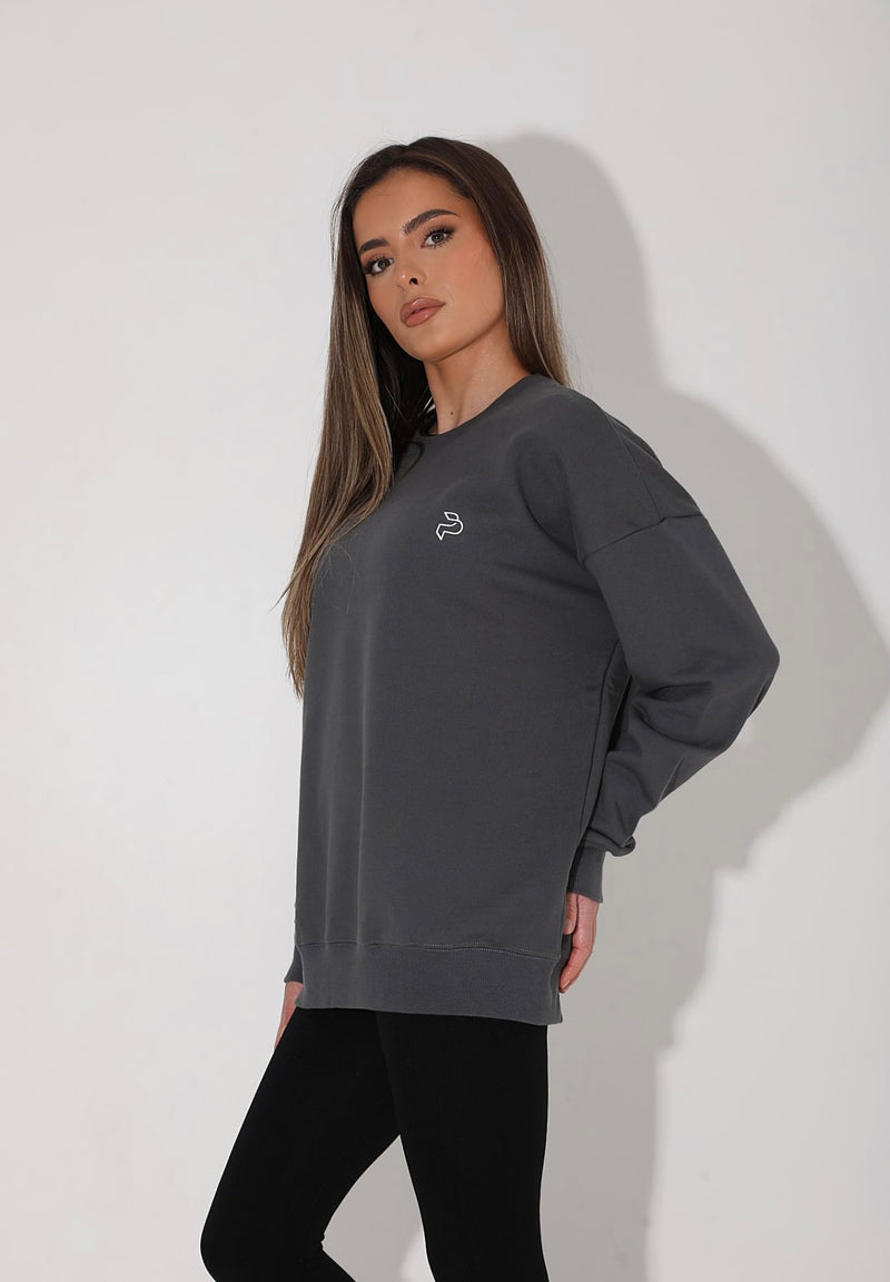 Dark Grey Oversized Sweatshirt