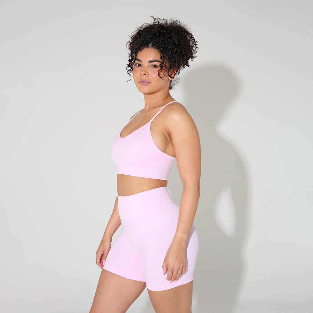 Pink Bralet Sports Bra