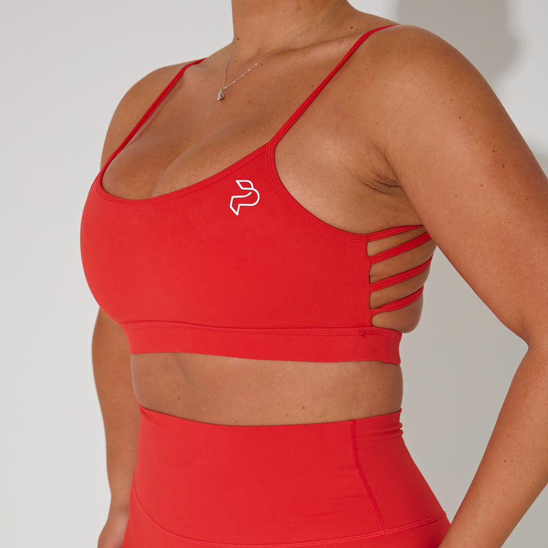 Red Butterfly Sports Bra