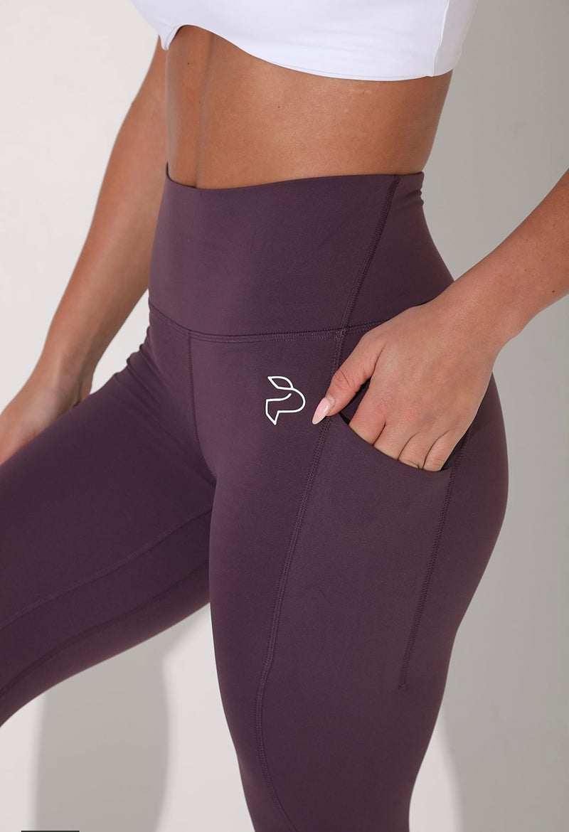 Purple Pocket Sports Leggings