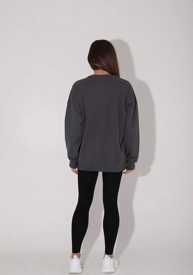 Dark Grey Oversized Sweatshirt