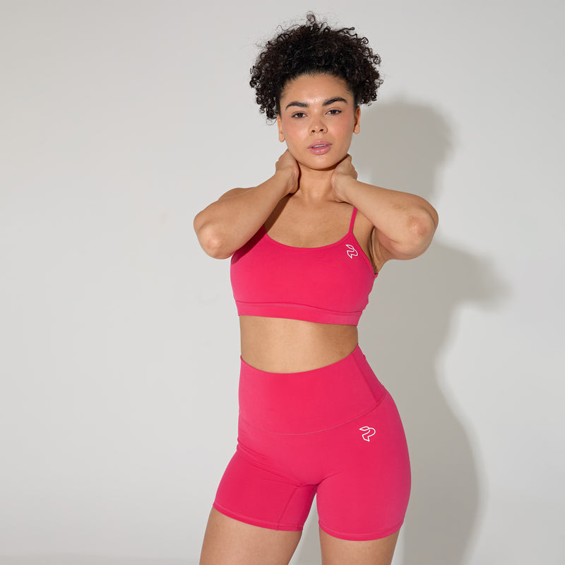 Hot Pink Butterfly Sports Bra