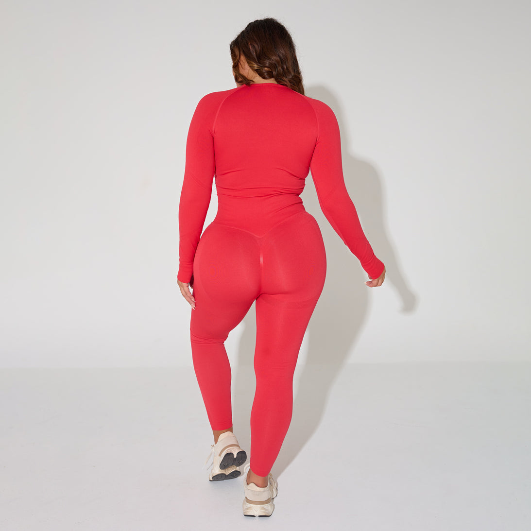 Red Thick Gym Leggings