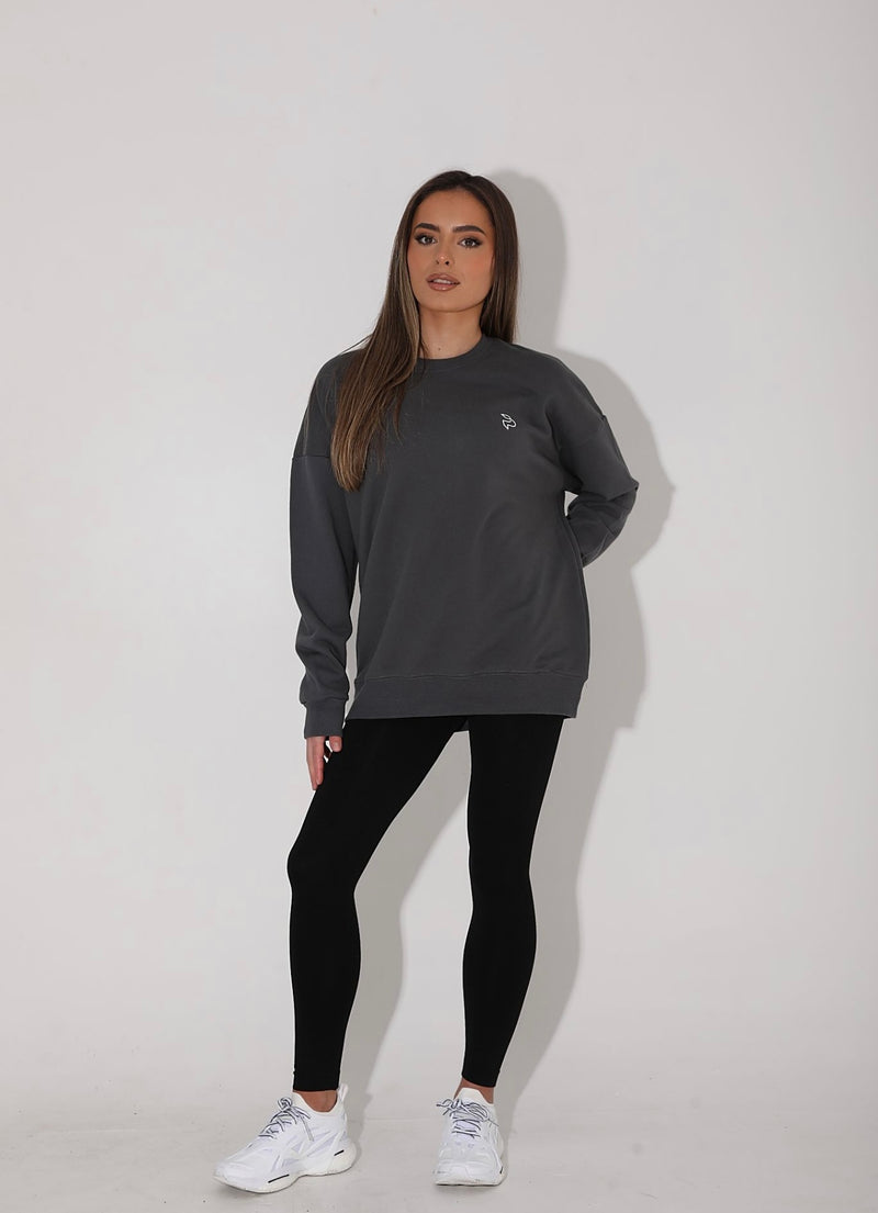 Dark Grey Oversized Sweatshirt