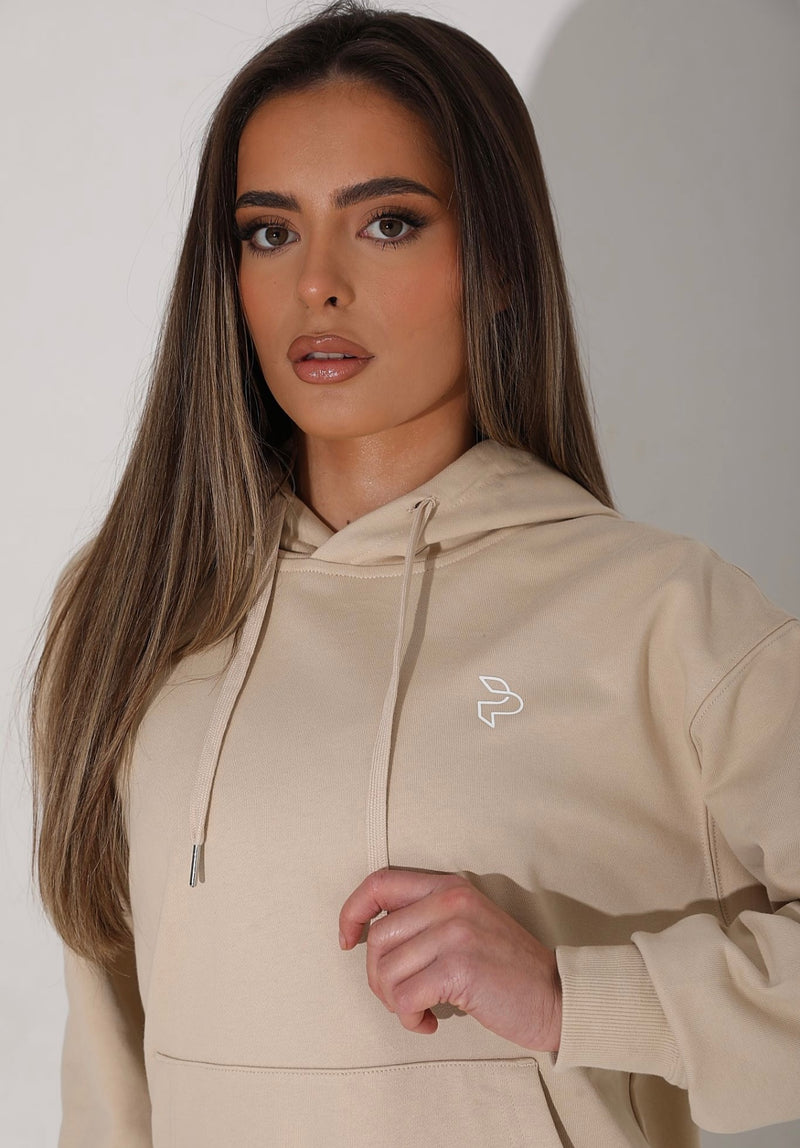 Beige Essential Hoodie