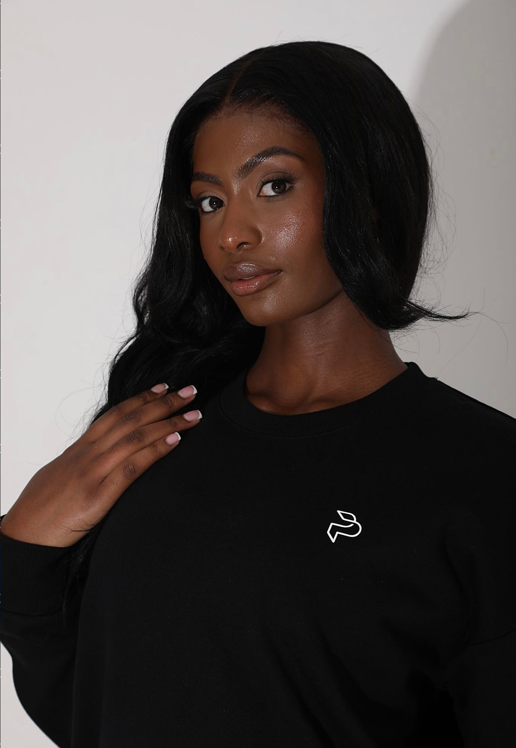 Black Oversized Sweatshirt